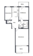 Grundriss - Attraktive Eigentumswohnung mit 2 Balkonen – vermietet 3-Zimmer-Wohnung im 3. OG inkl. Stellplatz